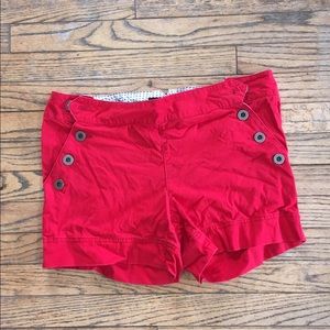 One five one red nautical shorts